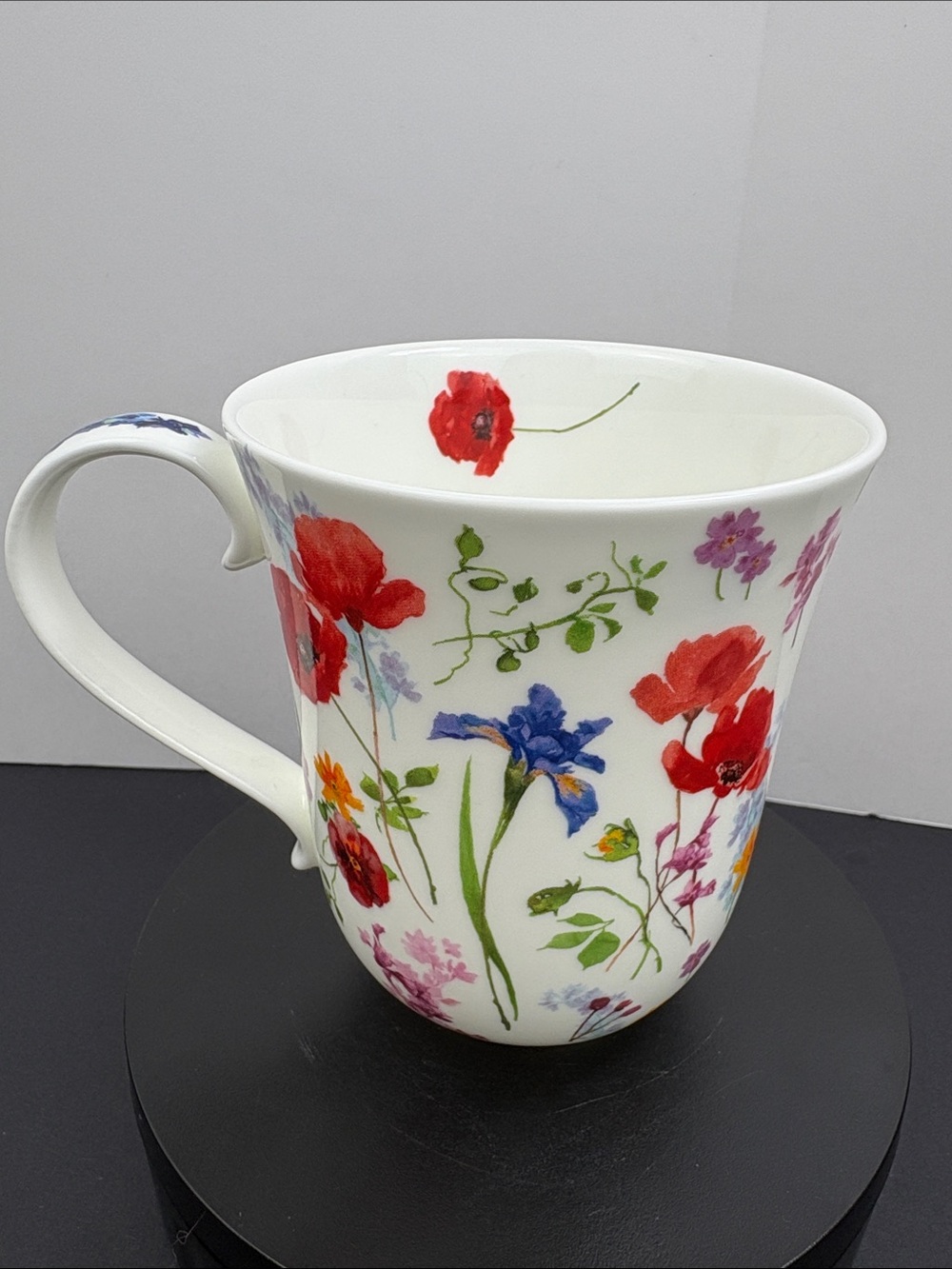 Dunoon Braemar Mug in Fleurie Poppy Floral Pattern English Fine Bone China